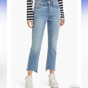 rag & bone Nia High Rose Ankle Cigarette Jeans / 26 Lapis denim